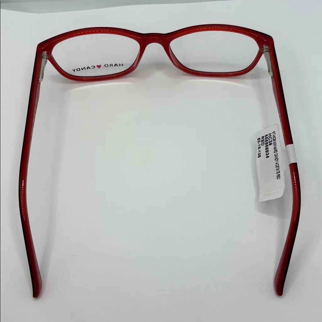Hard Candy Optical Women's HC39 Vibrant RED Red Eyeglass Frames DEMO NWT - Image 8