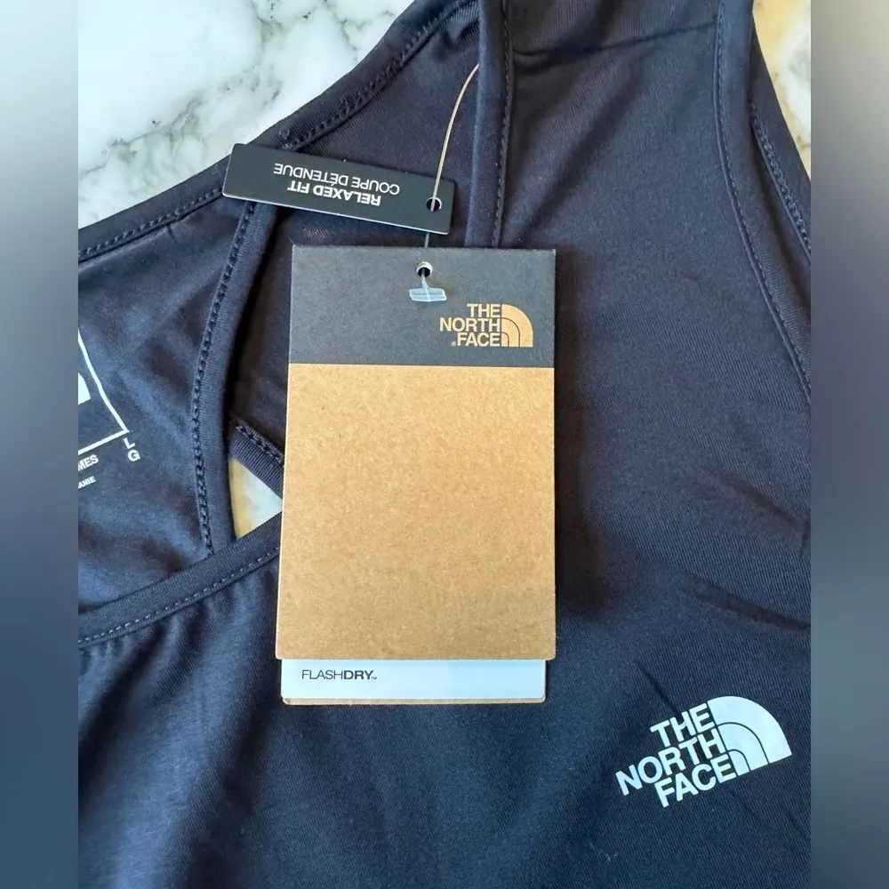 NWT The North Face Wander Crossback Tank, Black, Size Large, Athletic, Hiking - Image 7