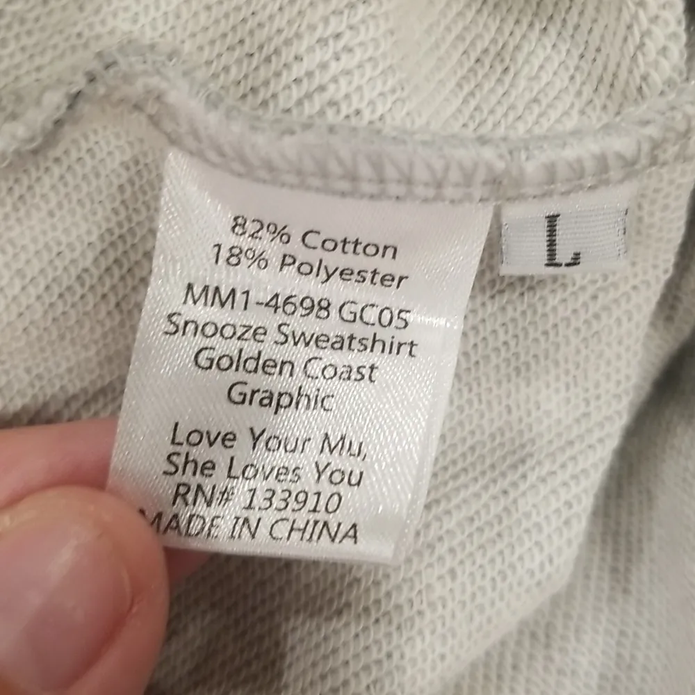 💕SHOW ME YOUR MUMU💕 Snooze Sweatshirt ~ Golden Coast Graphic Venice CA L NWT - Image 16