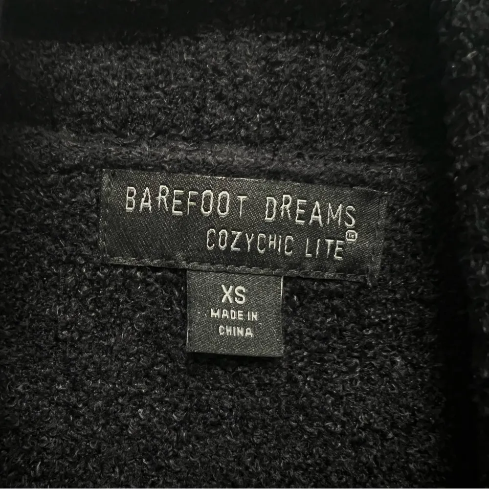 Barefoot Dreams Cozychic Lite Circle Cardi Sweater Cardigan Black Size XS - Image 9