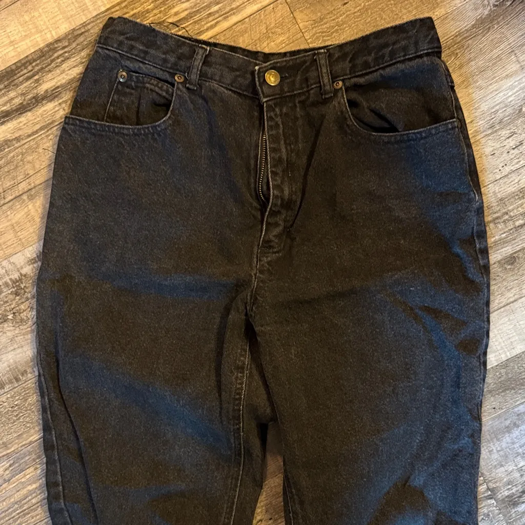 Liz Claiborne Black Straight Leg Women's Jeans 100% cotton / DG13 - Image 2