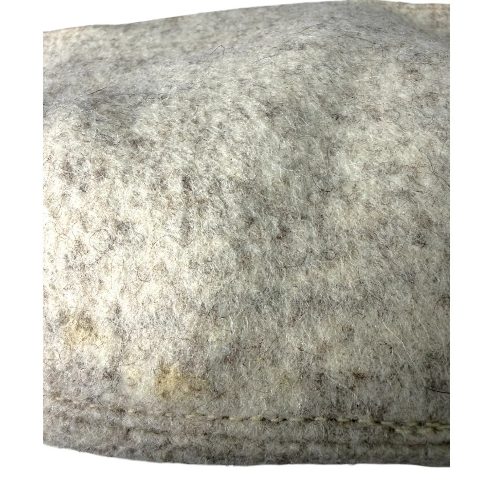 Graf Lantz Wool Felt Cream Makeup Toiletry Pouch Bag Gray - Image 5