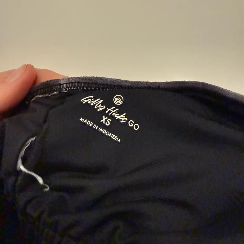 Gilly Hicks Black Tie-Dye Camisole Sports Bra Sz XS - Image 5