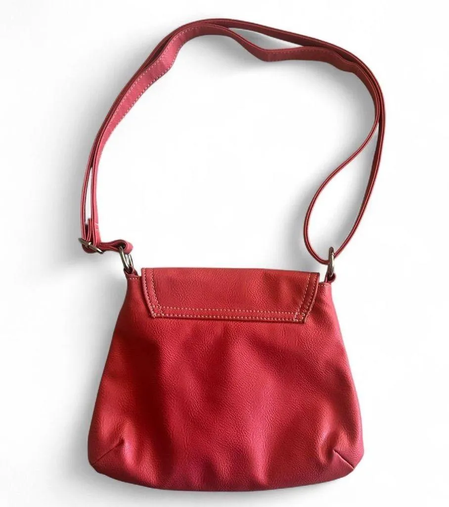 Nine West Crossbody Bag Tangerine Faux Leather - Image 2