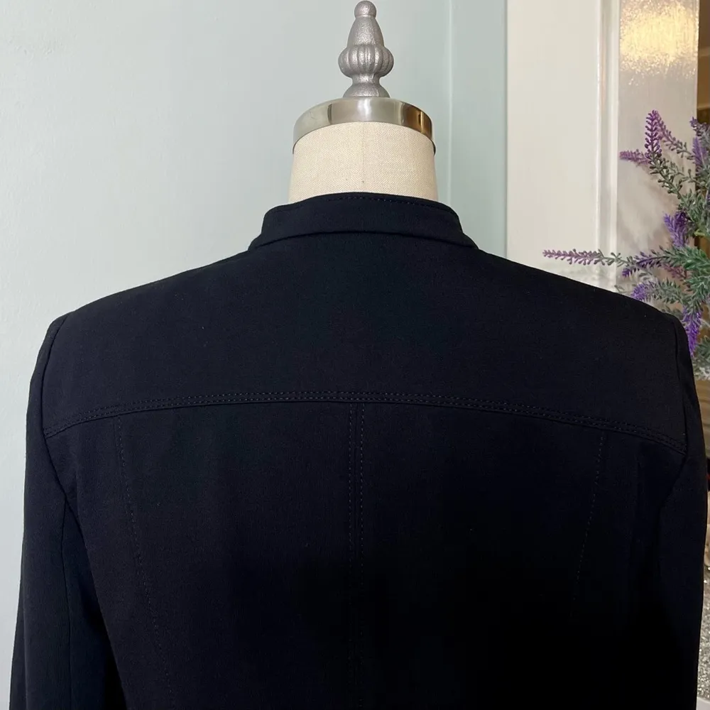 White House Black Market Ponte Blazer Jacket Size 0 XS - Image 8
