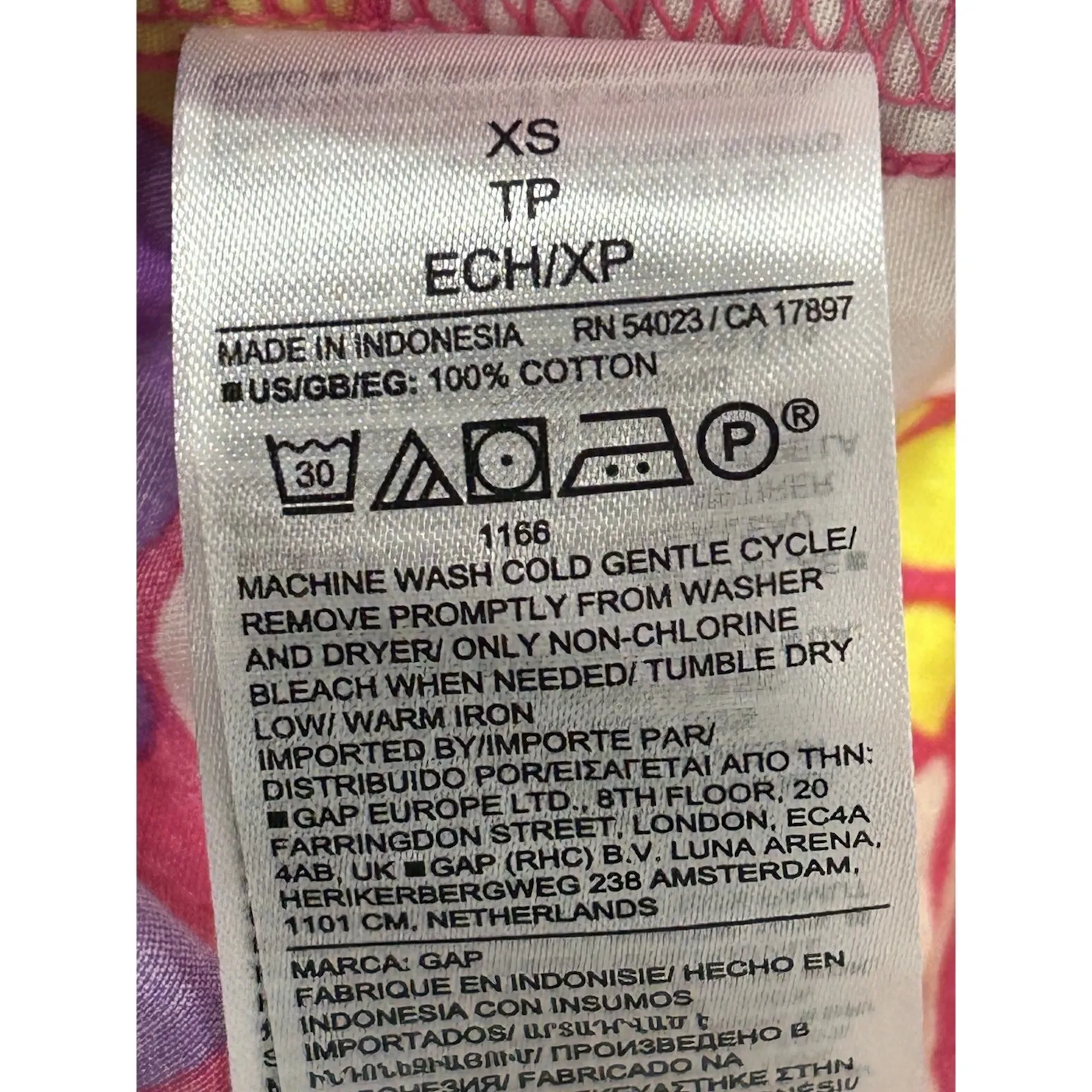 Gap Dress Size XS‎ Floral Multicolor Spaghetti Strap Smocked Sun SOLD - Image 7