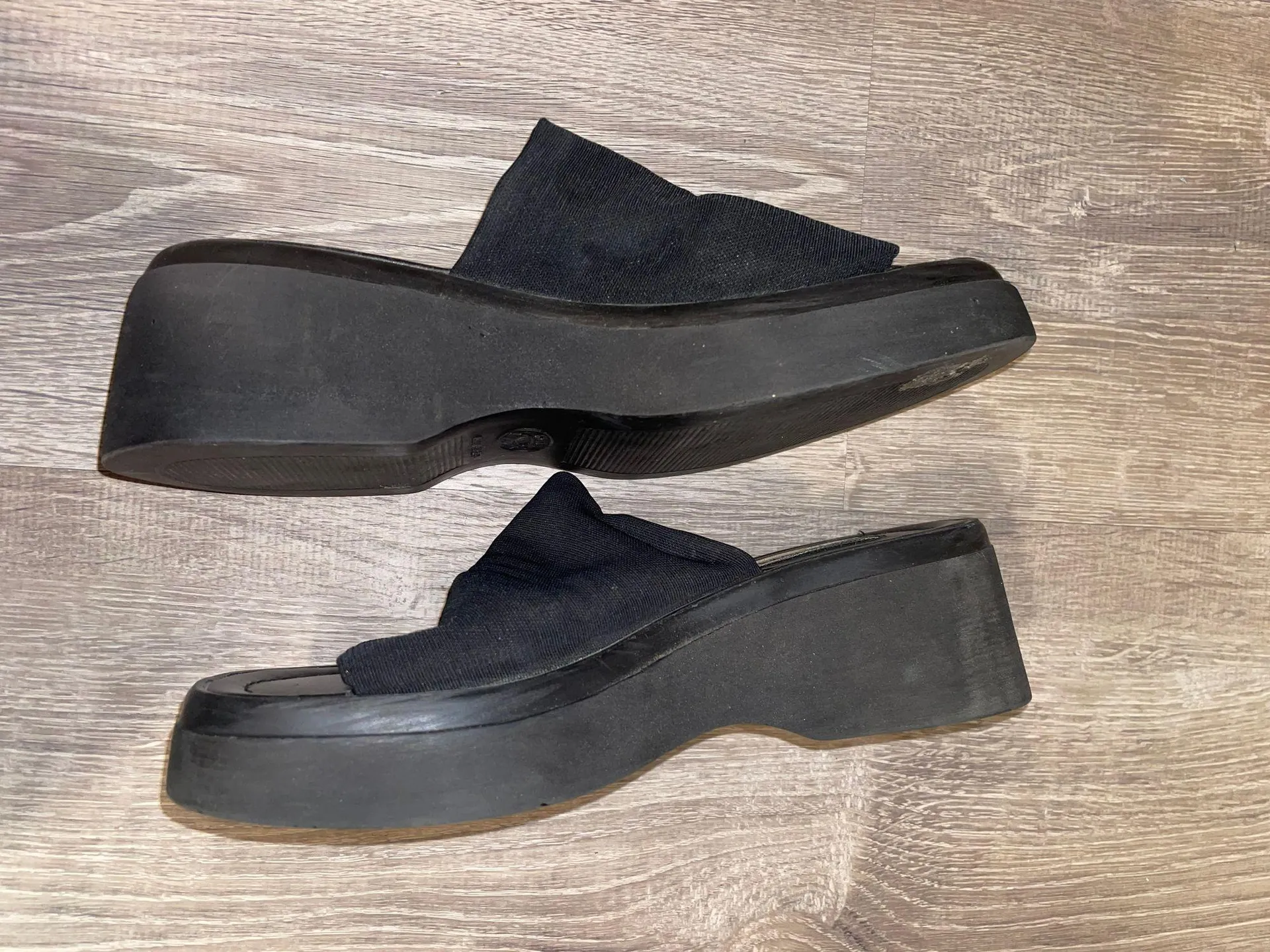 Black Platform Sandals - Image 4