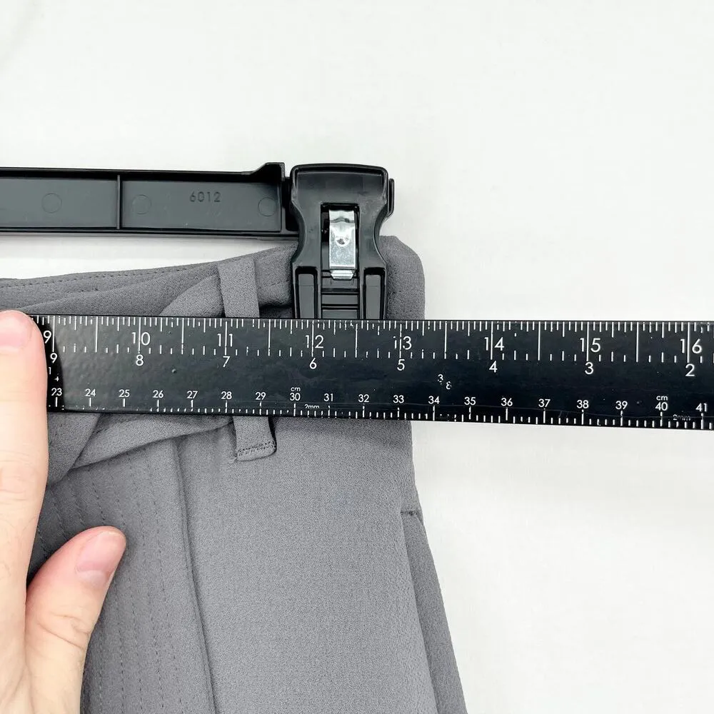 ARTIZIA WILFRED Pants Women Size 0 High Waisted Tie Front Pocket Grey Pocket Gray - Image 3