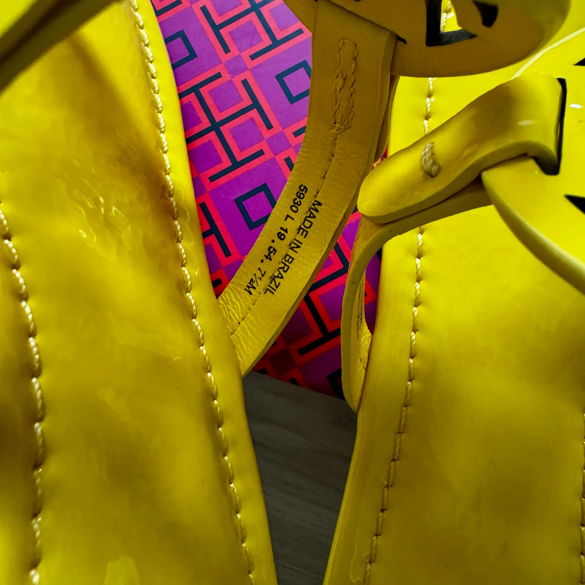 Tory Burch Miller Sandals Yellow - Image 7