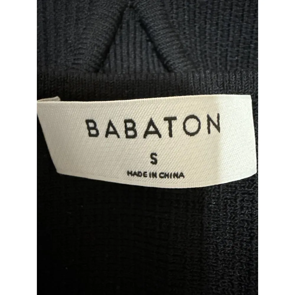 Aritzia Babaton Black Rib Knit Sleeveless Cami Camisole Bralette Tank Top Size S - Image 3