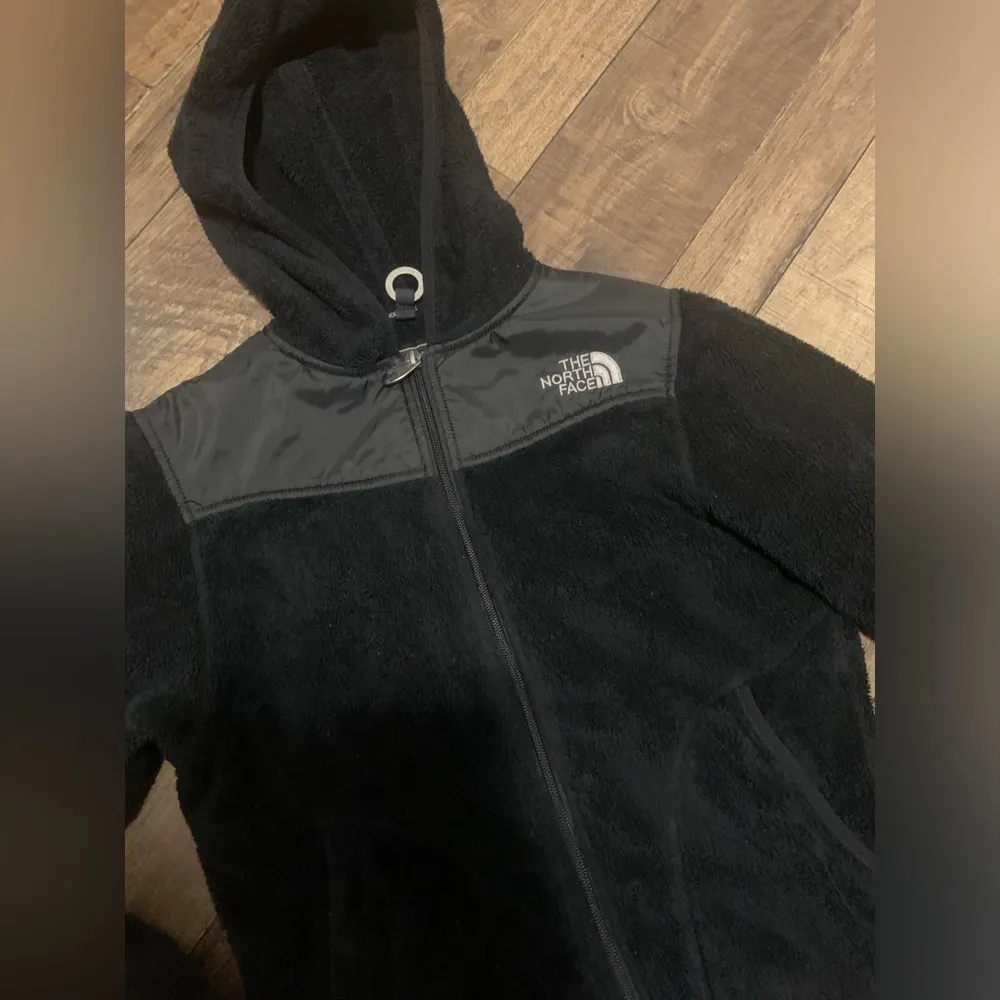 The north face black fuzzy osito for zip fleece with hood extra small Gorpcore - Image 2