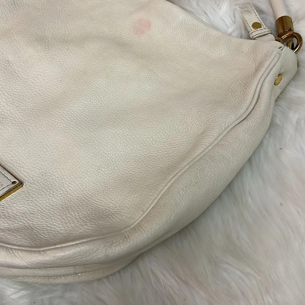 Marc Jacobs Too‎ Hot to Handle Cream Leather Bag B95 - Image 7