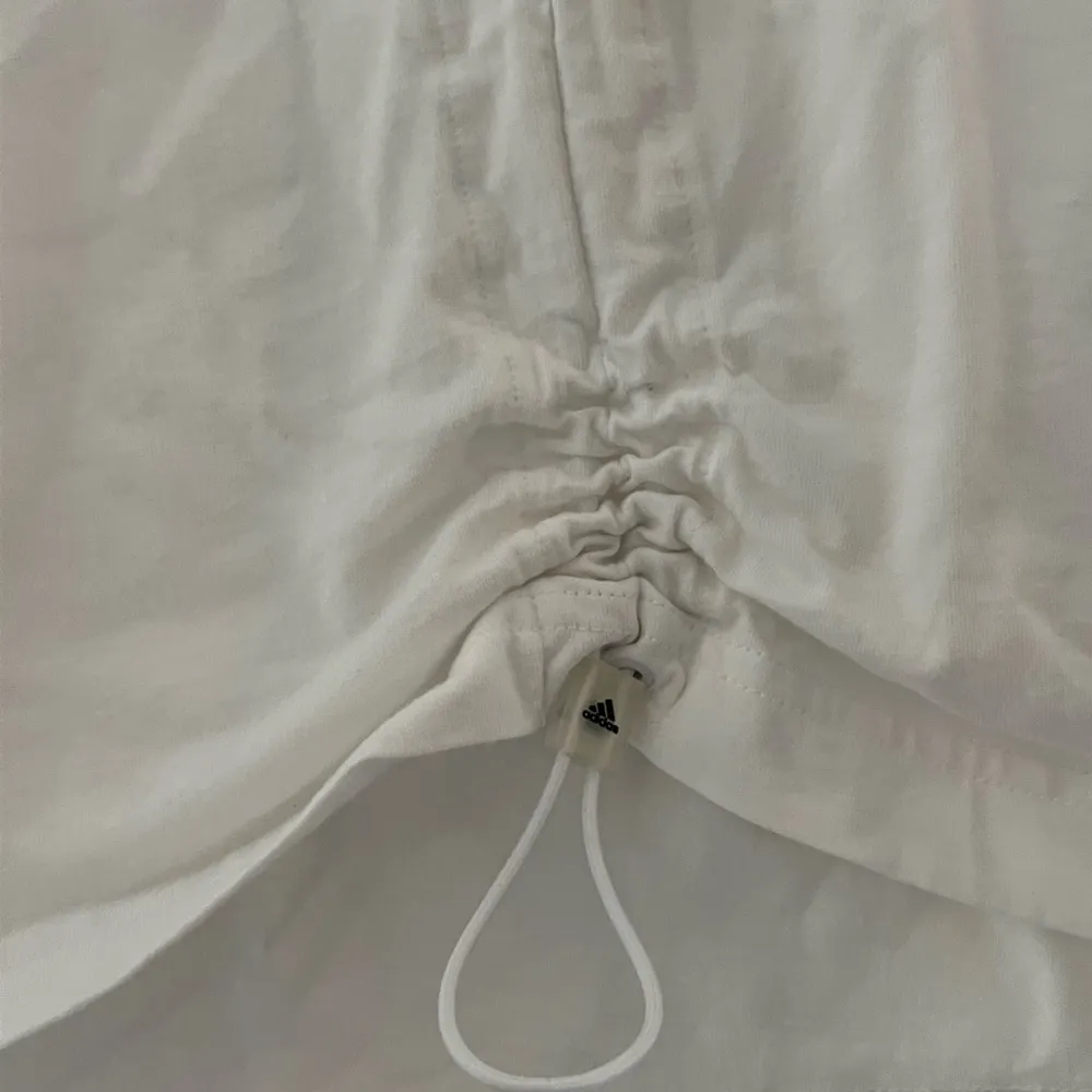 ADIDAS Cinch Tank/Top WHITE Light Weight Knit COTTON Activewear SLEEVELESS - Image 3