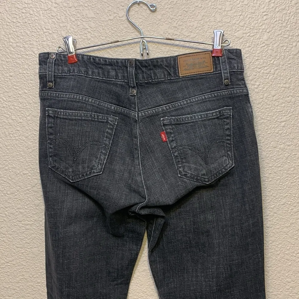 Black Levi’s Low Flare 537 sz 4M grunge goth boho western cowgirlcore rodeo - Image 5