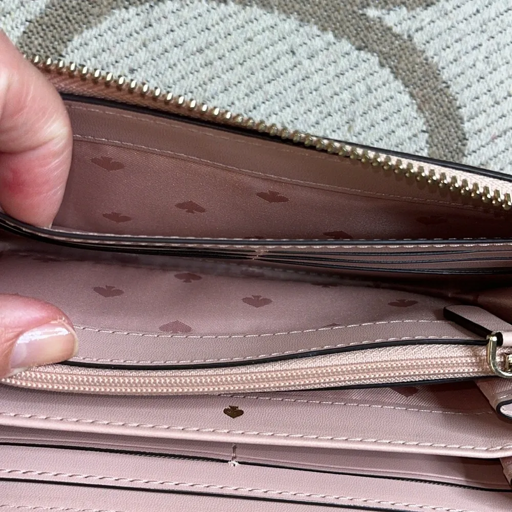 Kate Spade Cameron Paper Rose Pink Large Continental Wallet - Image 7