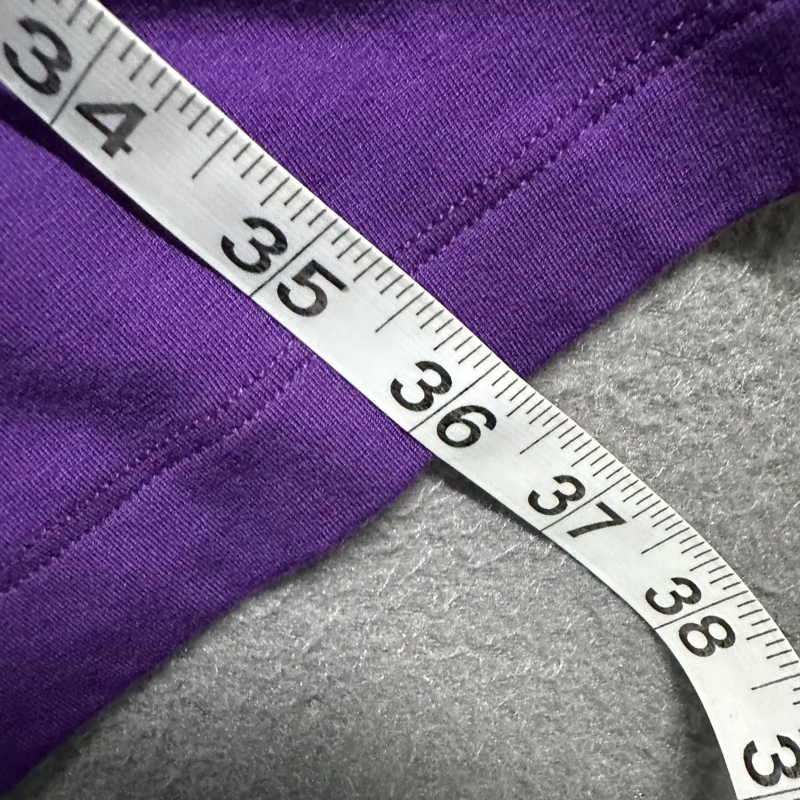 Eileen Fisher Dress Womens Medium Purple Tencel Jersey Bateau Kimono Shift - Image 8