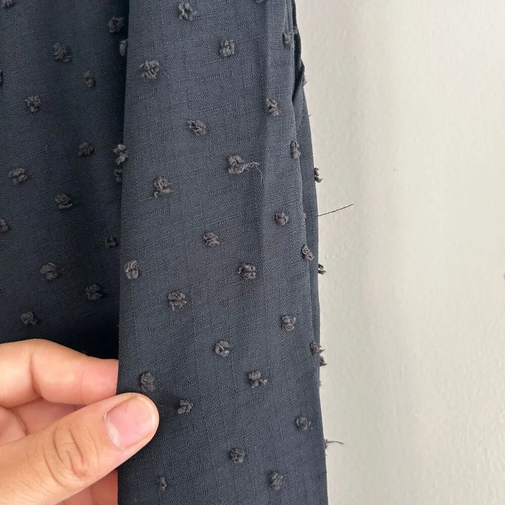 Miss Me NWT Black Swiss Dot Crochet Wide Leg Pants Size Large - Image 15