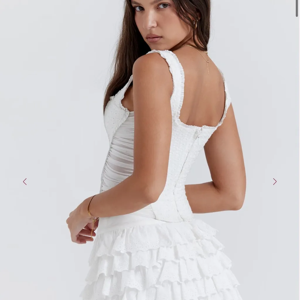 House of CB White Catalina Corset Top size medium - Image 3