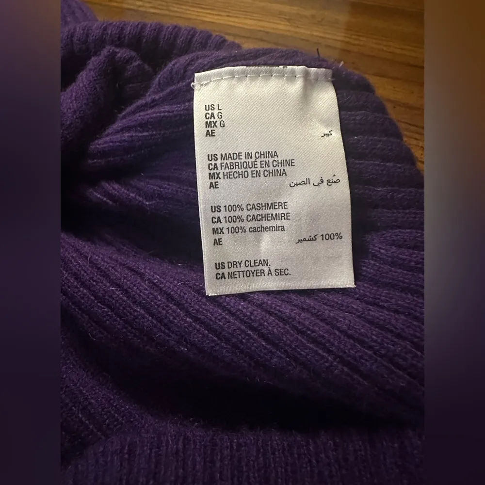 NWOT Charter Club Puff-Sleeve Ribbed Cashmere Sweater - Image 5