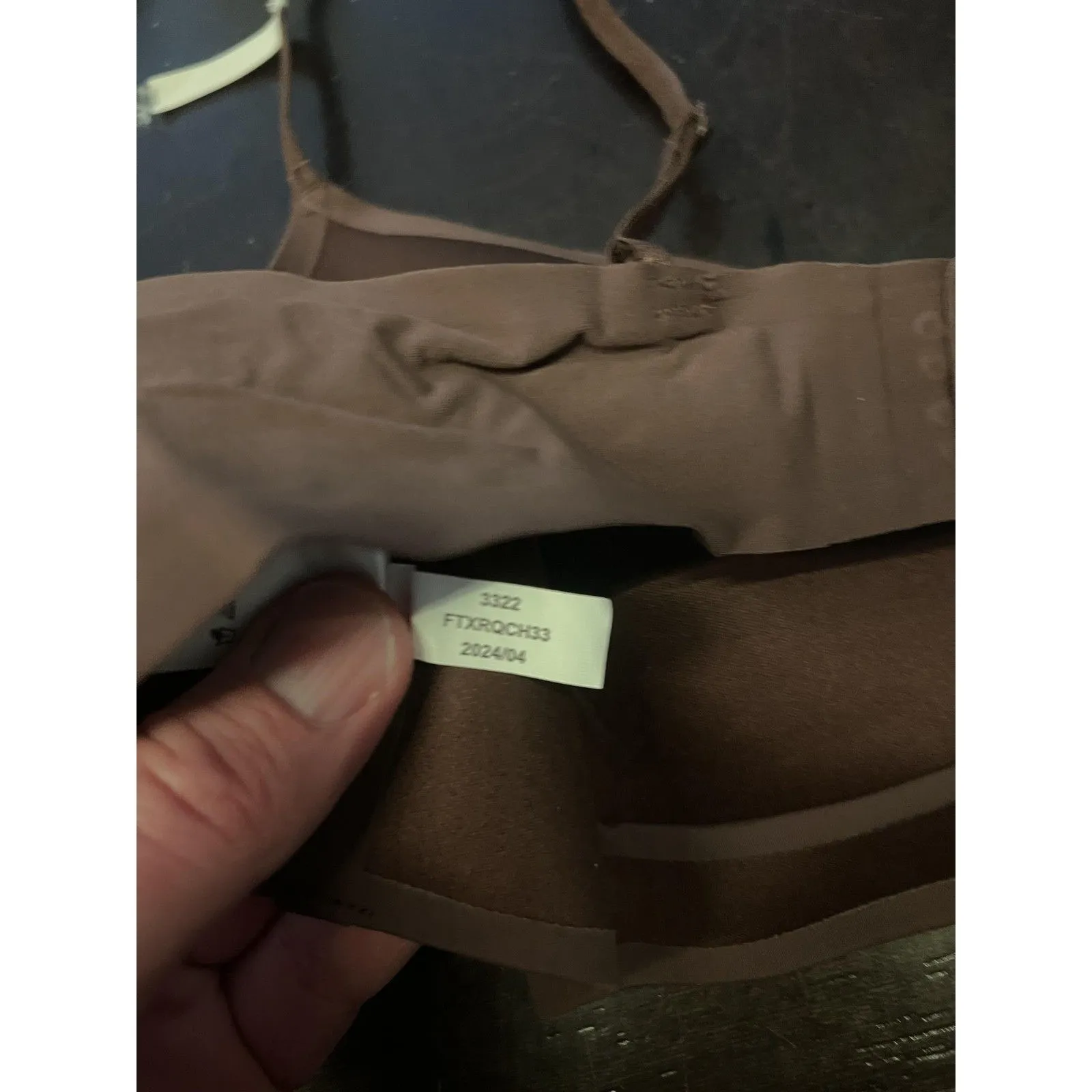 Dvntme Bra Womens XL Brown Seriously Soft Contour V Wireless Bralette Stretch - Image 7