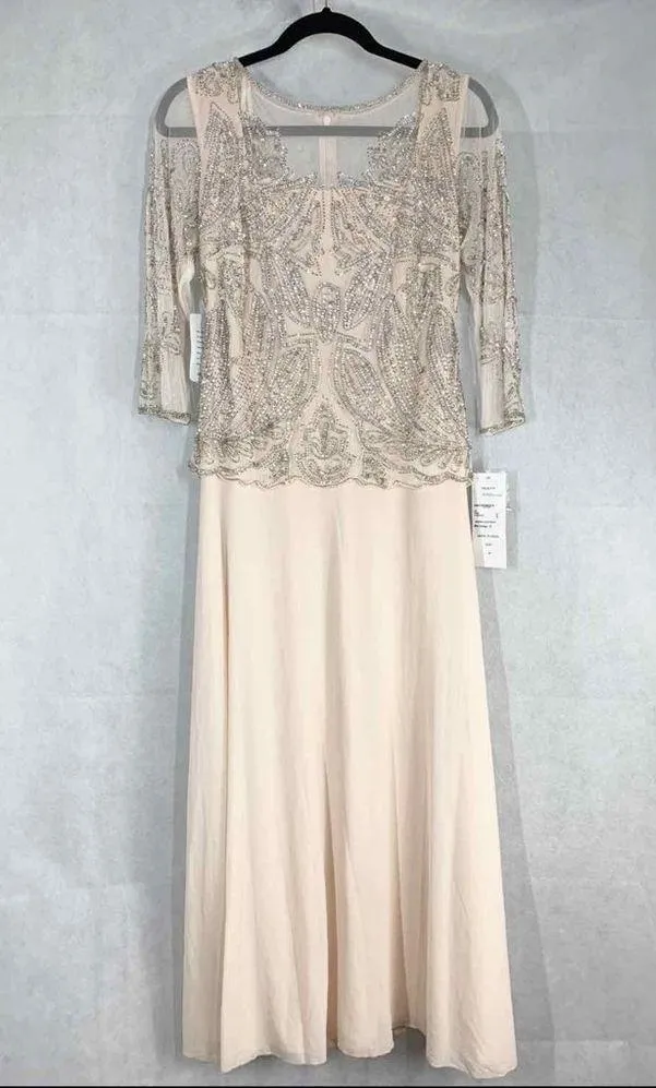 Pisarro Nights D1545 Embellished Mesh Gown Size 6P - Image 2