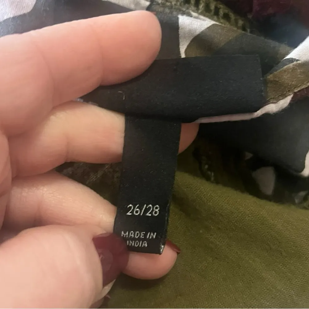 LANE BRYANT Camouflage Tiered Cotton Dress With Flared Sleeves Size 26/28 | GUC - Image 7