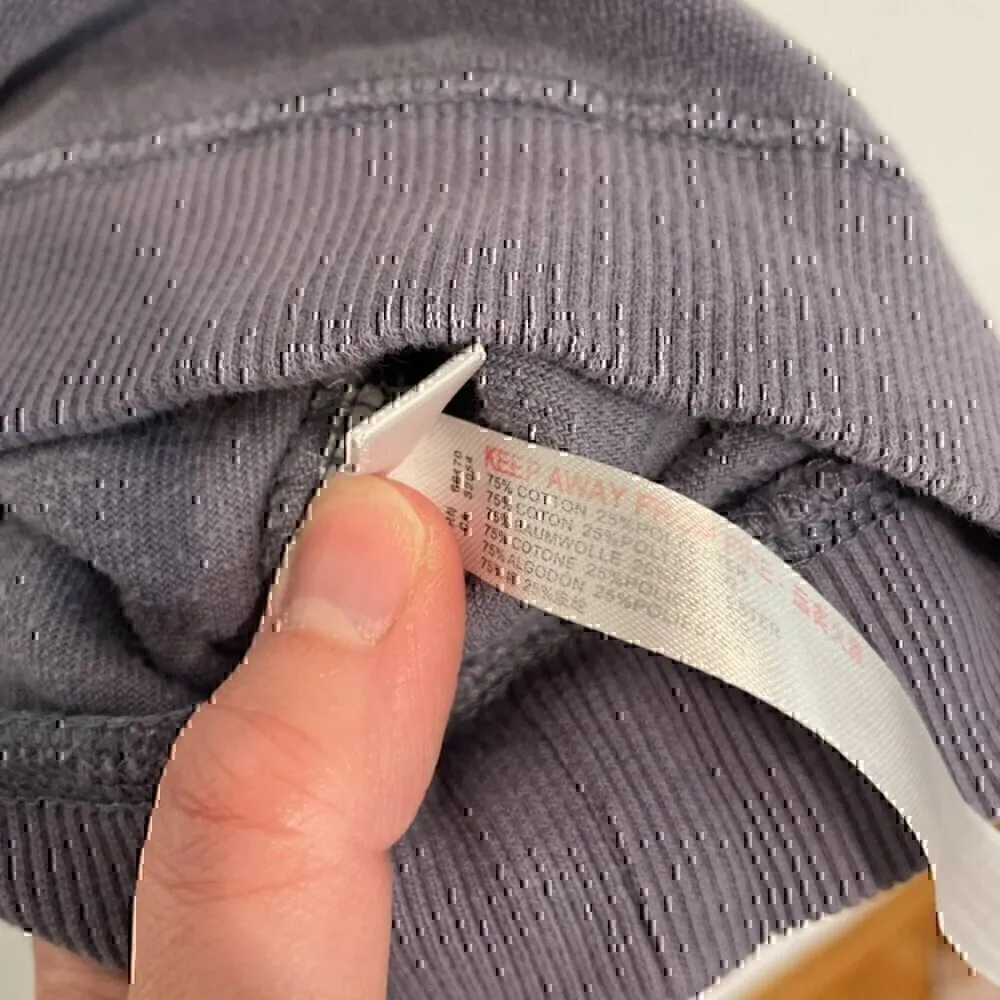 OUT FROM UNDER URBAN OUTFITTERS Vica Boat Neck Sweatshirt Periwinkle Velour Boxy - Image 8