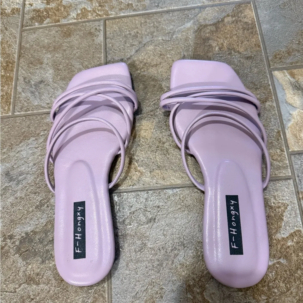 SheIn  | Purple Strappy Sandals - Image 4