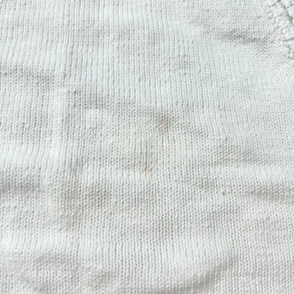 Madewell Crochet-Trim Crop Sweater Tank in Lighthouse White Size S NWT - Image 12