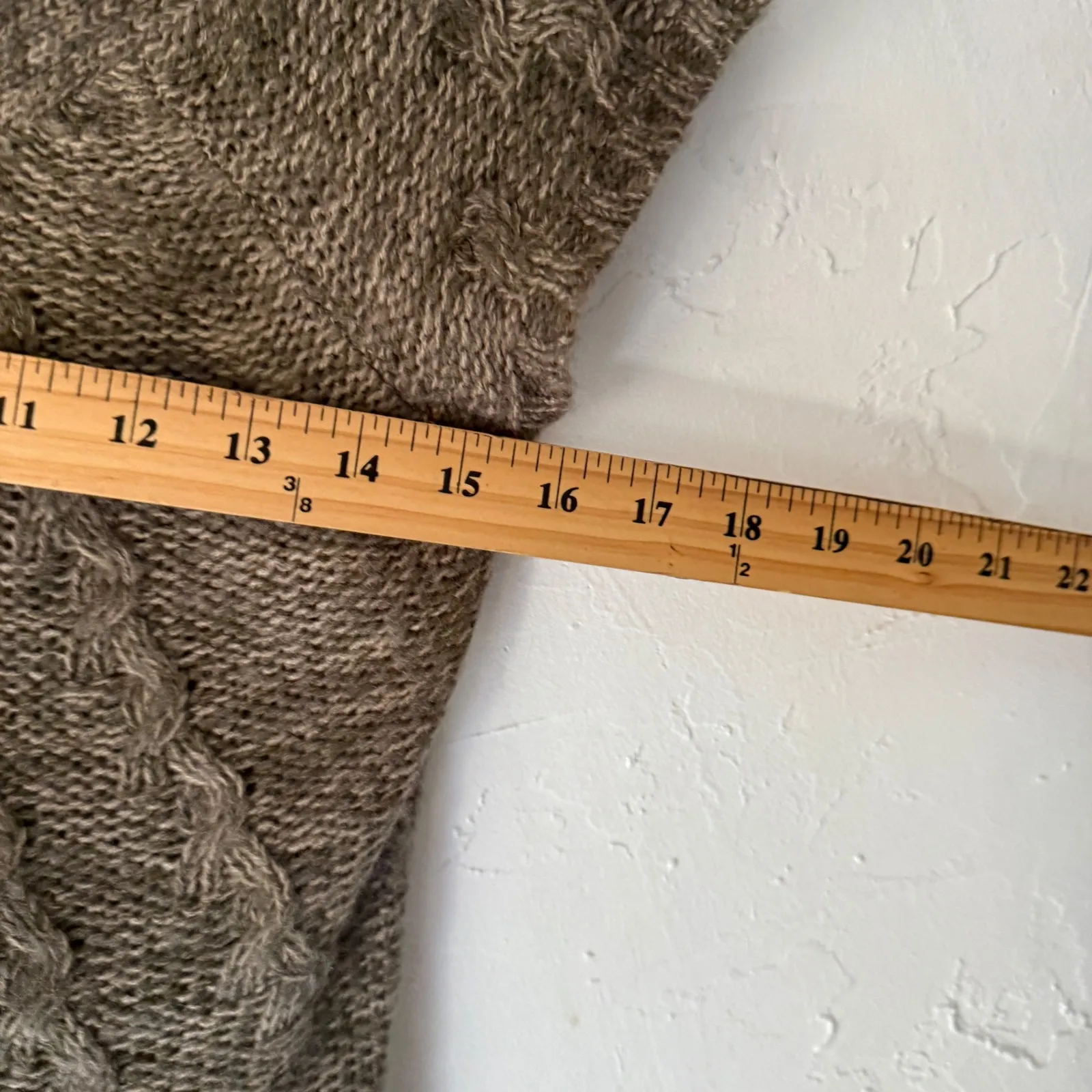 Razzle Dazzle Y2k Cable Knit Cap Sleeve Tunic Sweater Top M Cottage Academia Brown Size undefined - Image 6