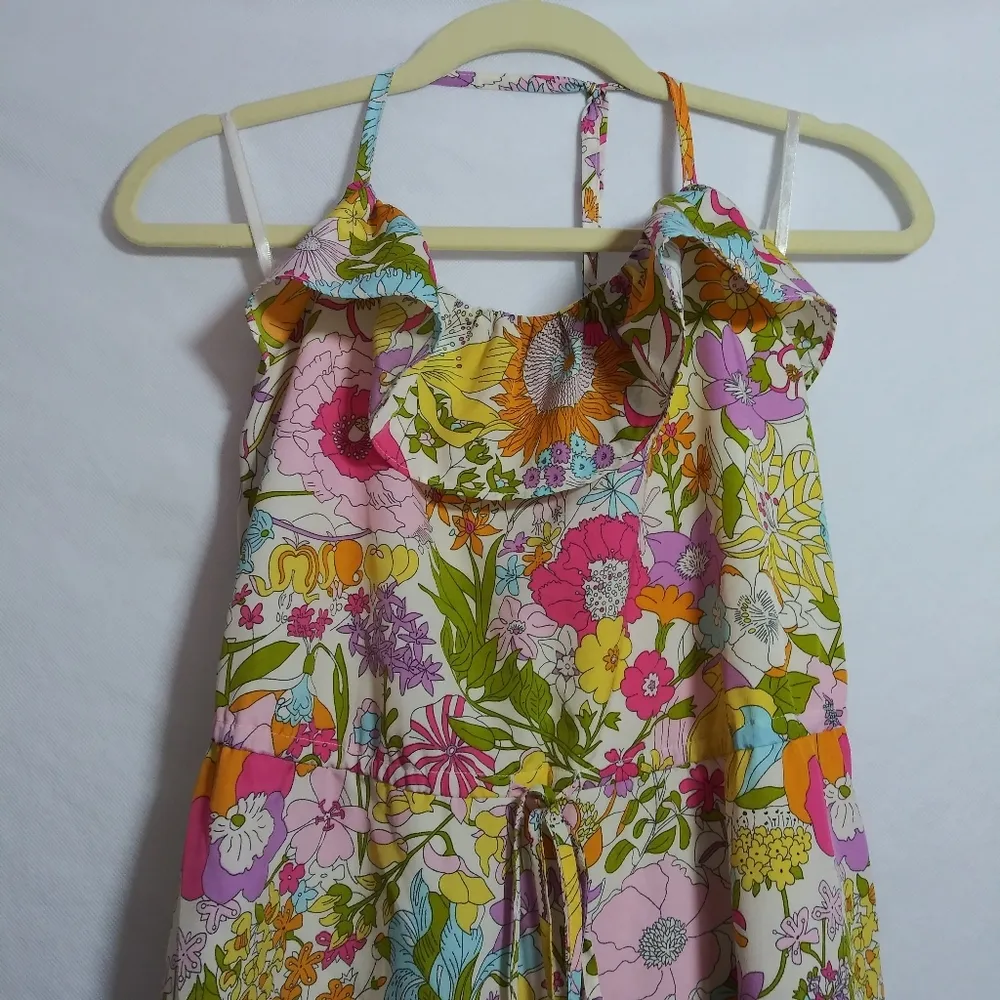 Liberty of London for Target Retro Floral Sun Dress Size Small Pink - Image 3