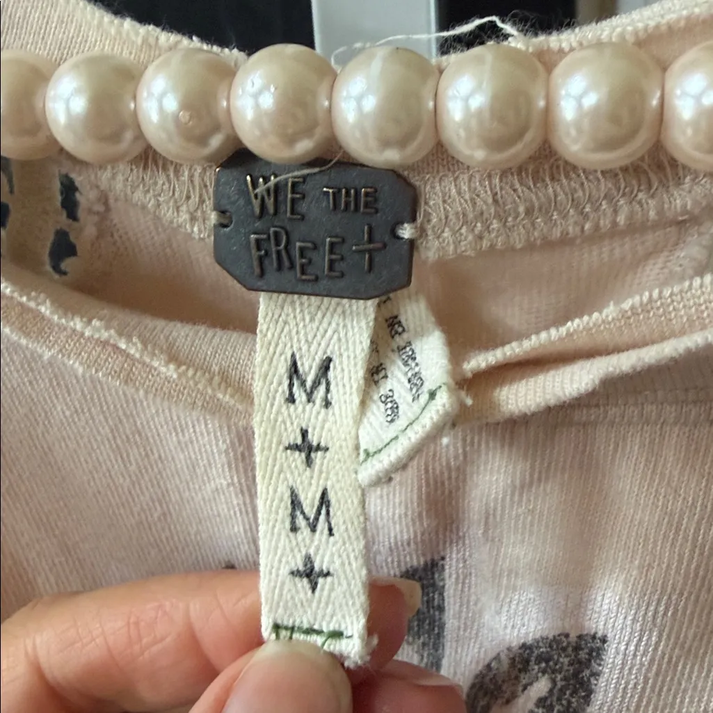 We The Free Free People 'Bull's eye' tank Tee - Image 4