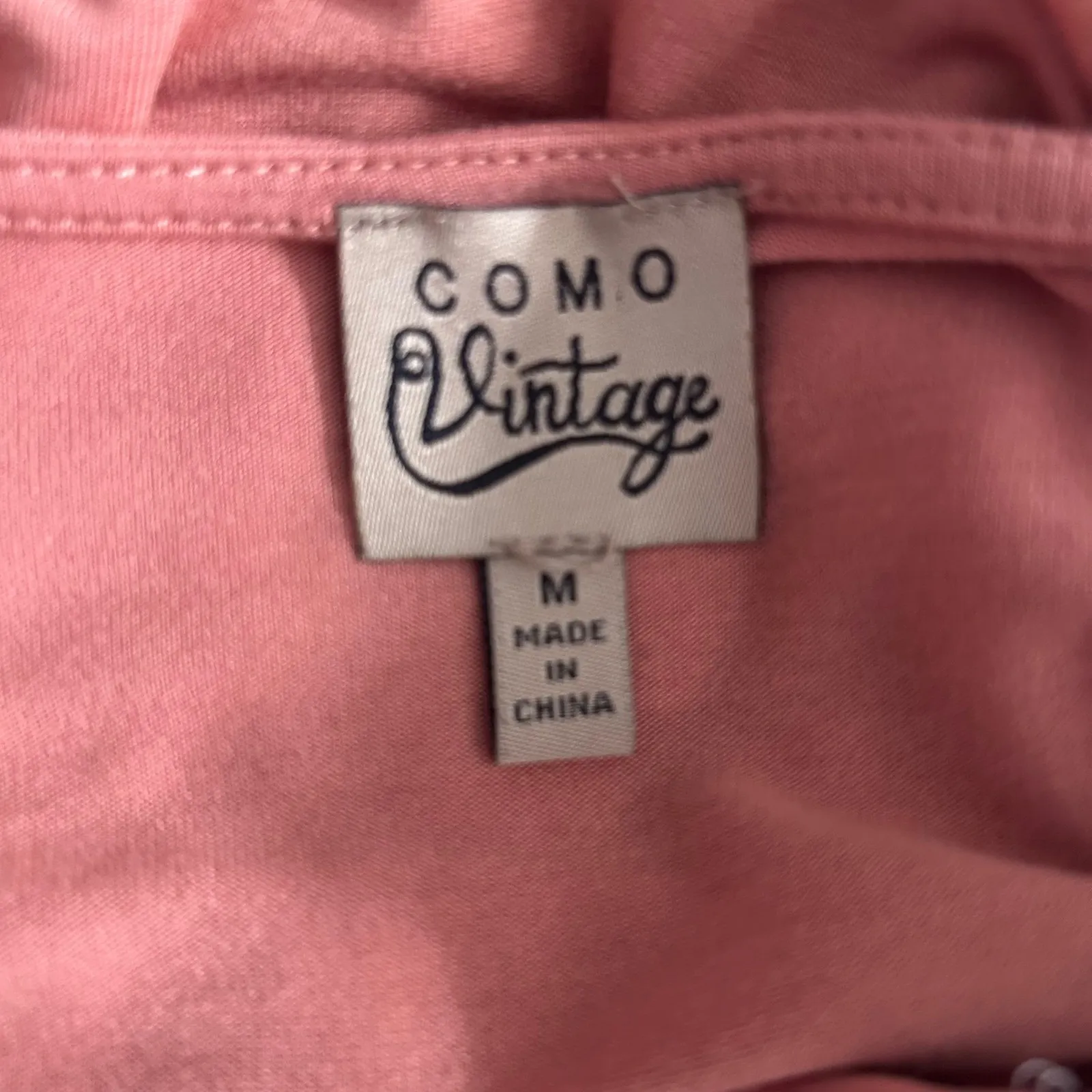 Floral Boho Top Peach Medium - Image 6