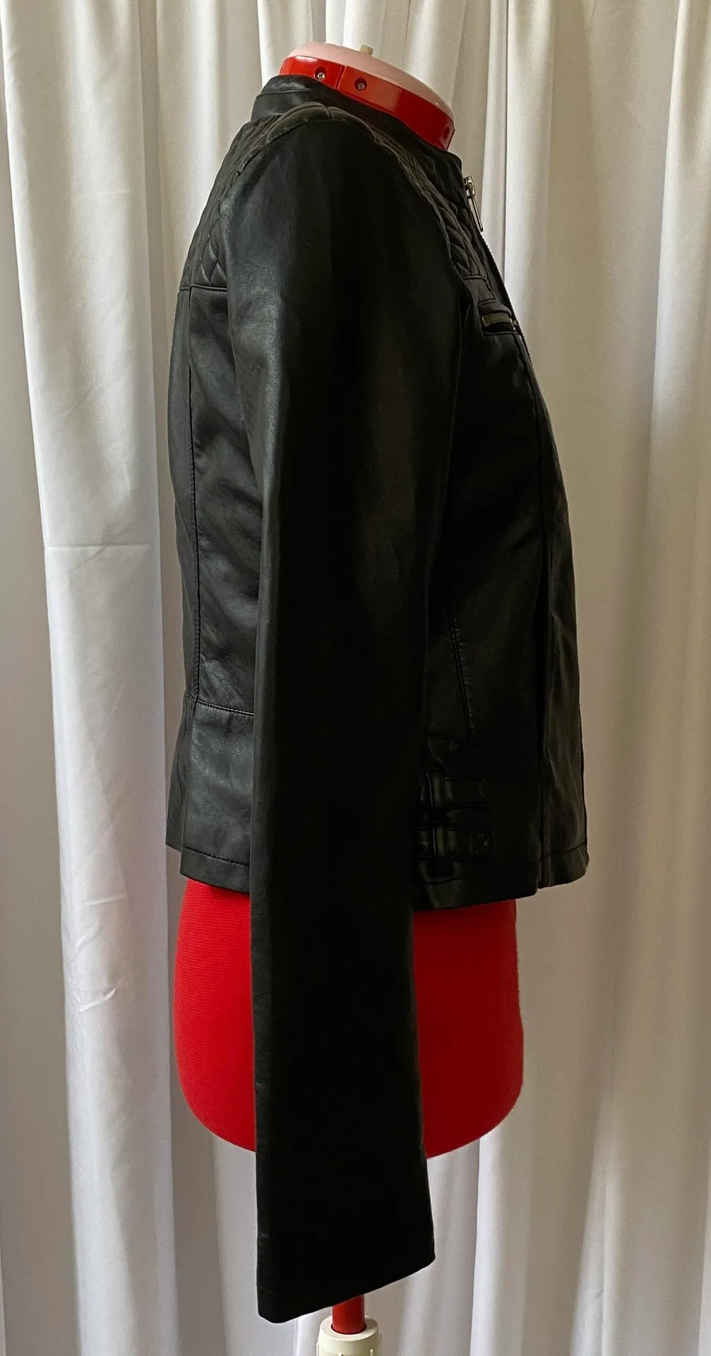 New York & Company Vegan Leather Jacket  - Image 4
