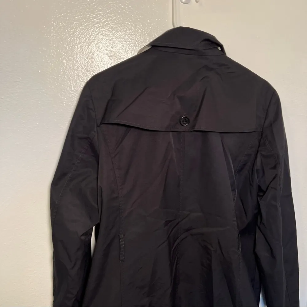 Lands’ End Rain Coat Button Down Black - Image 9