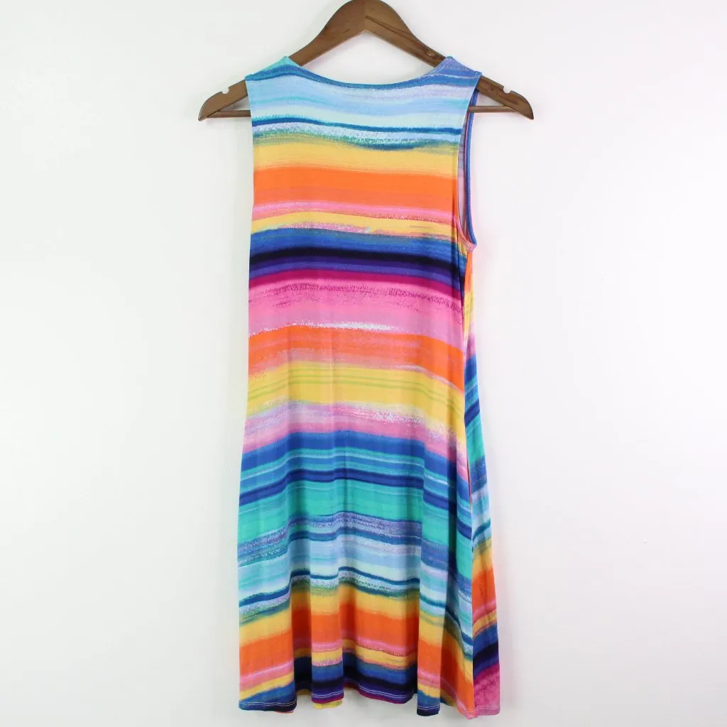 Cupio Petite Striped‎ Sleeveless Dress Multicolor Size PS - Image 6