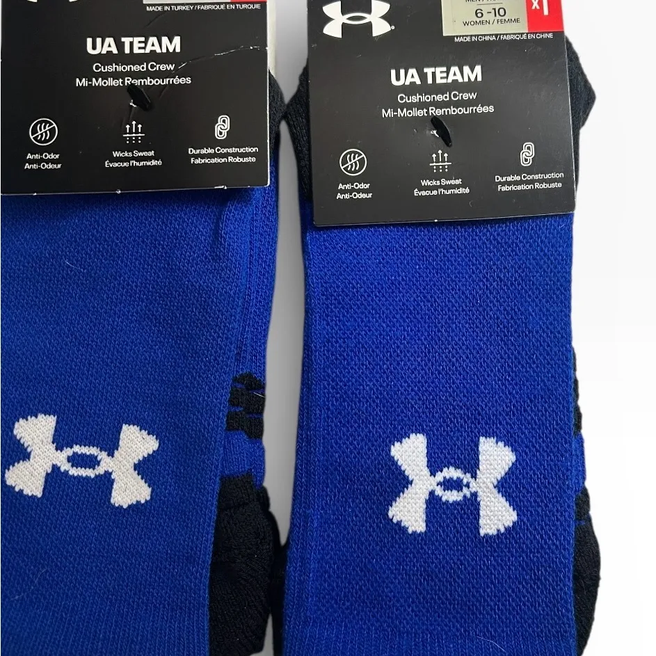 Under Armour UA Team Socks 8-Pair Bundle - NWT - Men 7-8.5 / Women 6-10 - Image 5