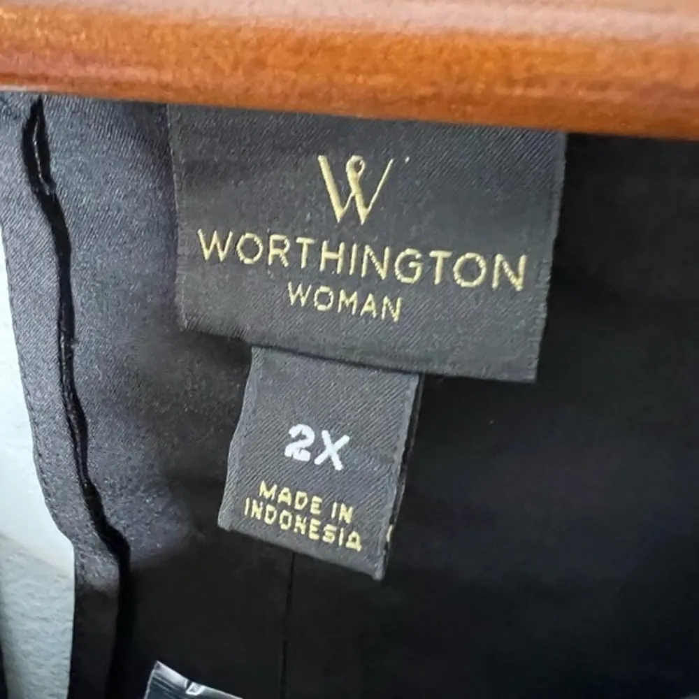 NEW Worthington plus size cold shoulder blouse top career casual size 2X - Image 5