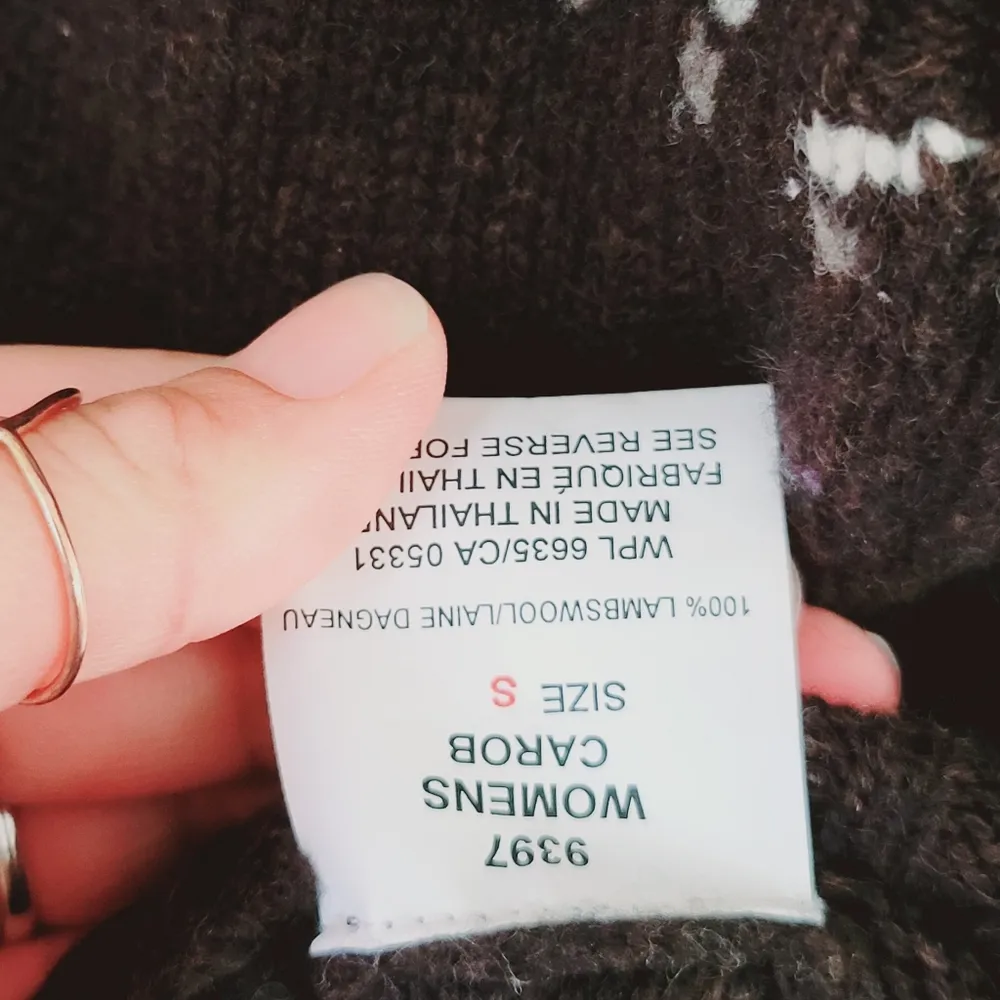 Woolrich heather brown fair isle  vest size small - Image 7