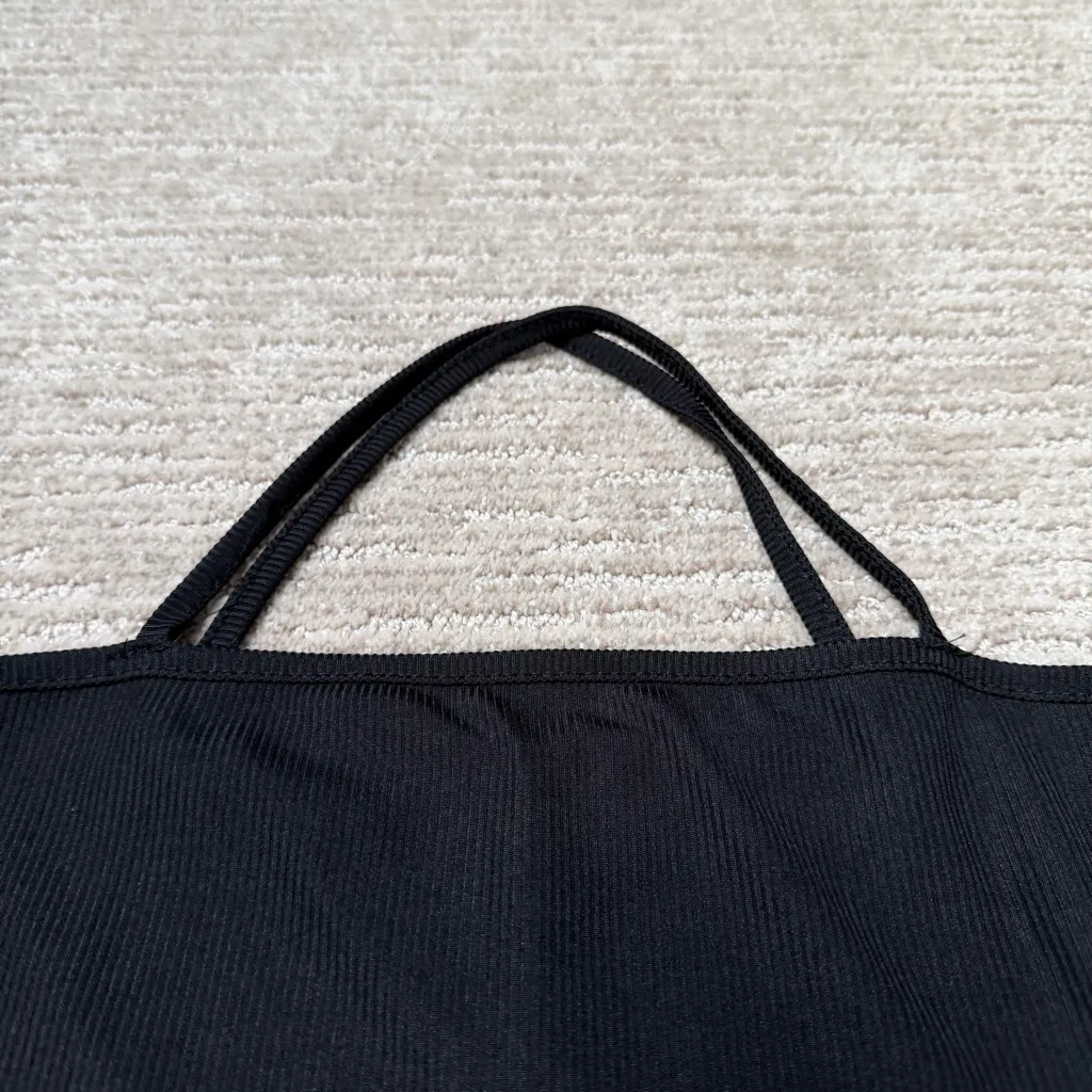 Nasty Gal Black Ribbed Halter Bodysuit - Image 6