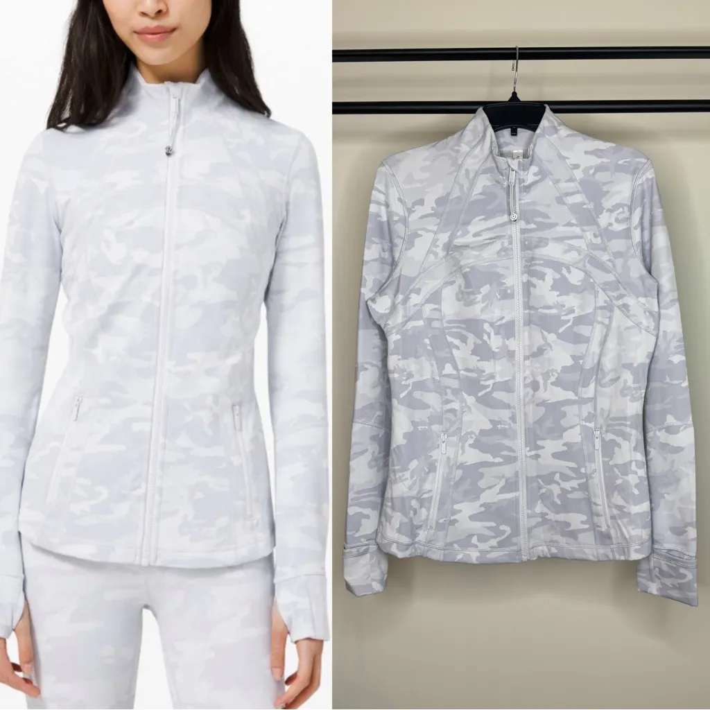 Lululemon Define Jacket *Luxtreme Incognito Camo Jacquard Alpine White Starlight - Image 2