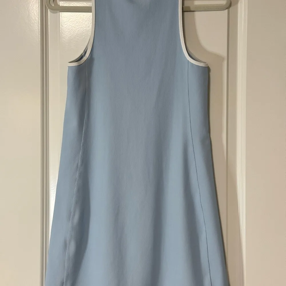 Small Petite Tennis Sleeveless Sport Rib dress Lite Blue - Image 2