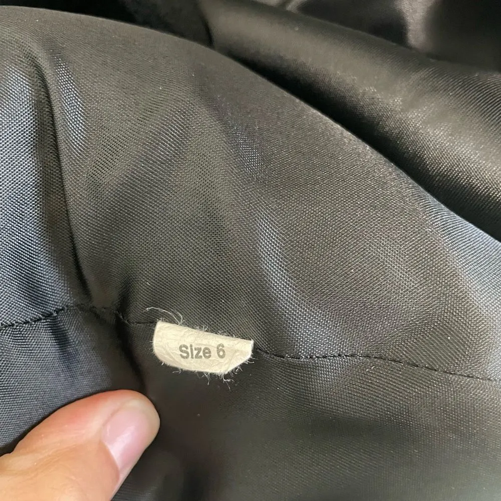 Forecaster of Boston Womens Black Wool Blend Vintage Double Breasted Peacoat S 6 - Image 6