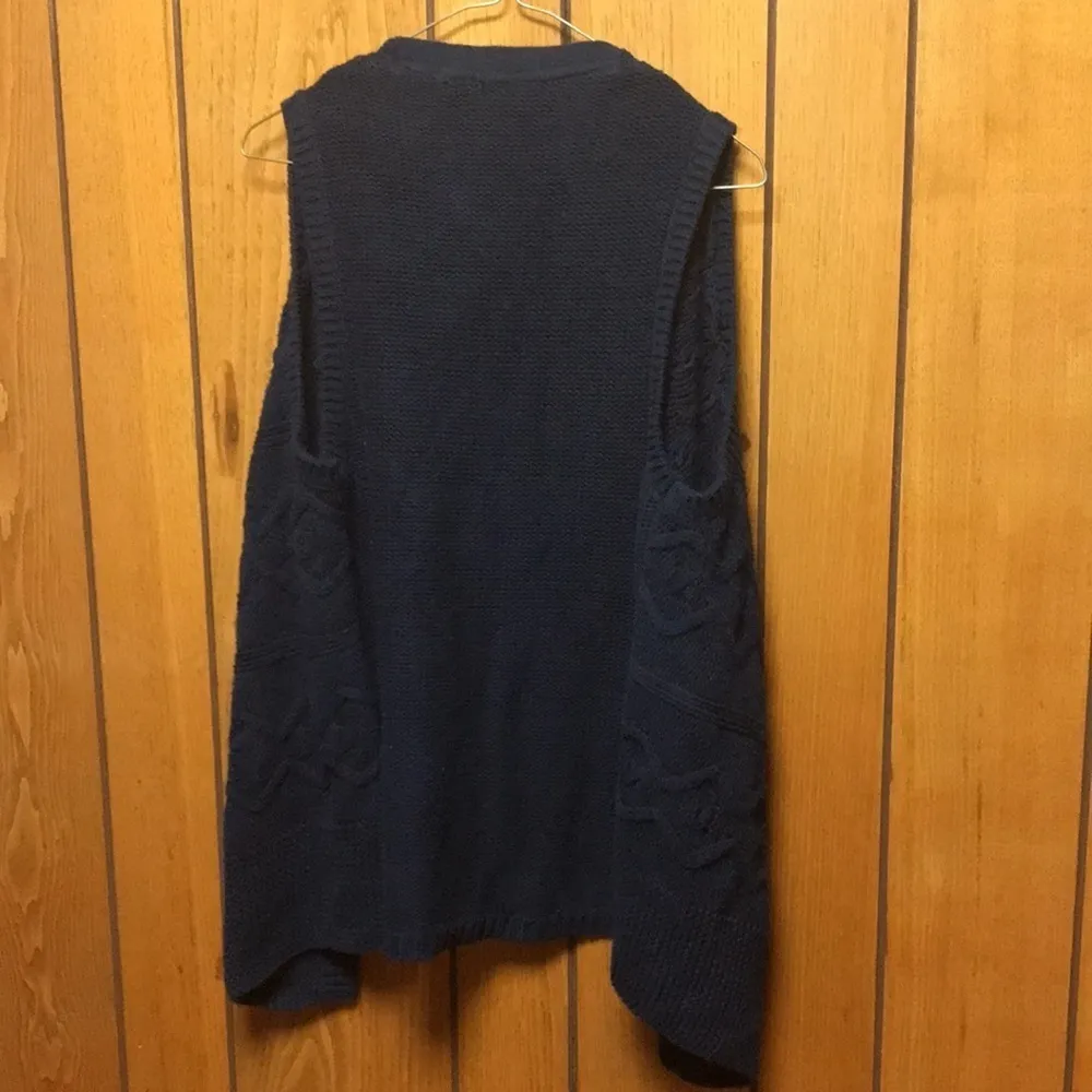 GAP Outlet navy sleeveless cardigan Blue Size XS - Image 4