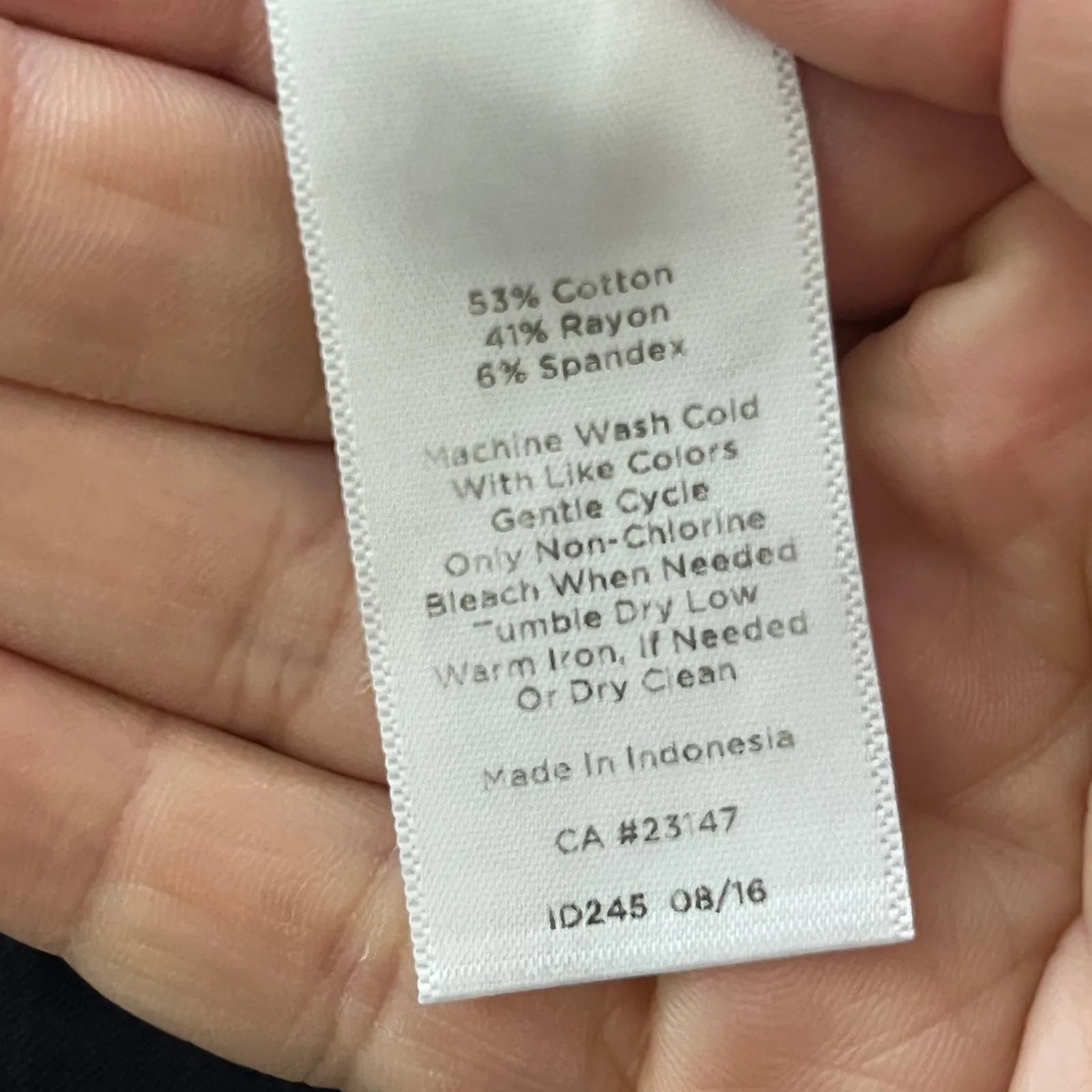 Talbots Women's Chatham Navy Blue Slim Leg Ankle Pants Size 10 Side Zip Stretch - Image 6