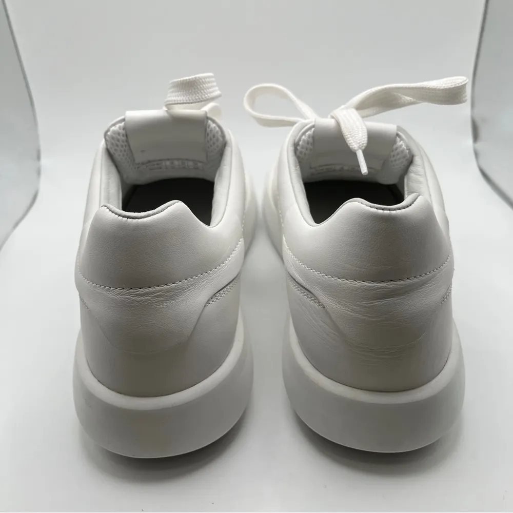EUC Stuart Weitzman Pro Sleek Leather Sneakers women’s size 11 white 1624 - Image 5