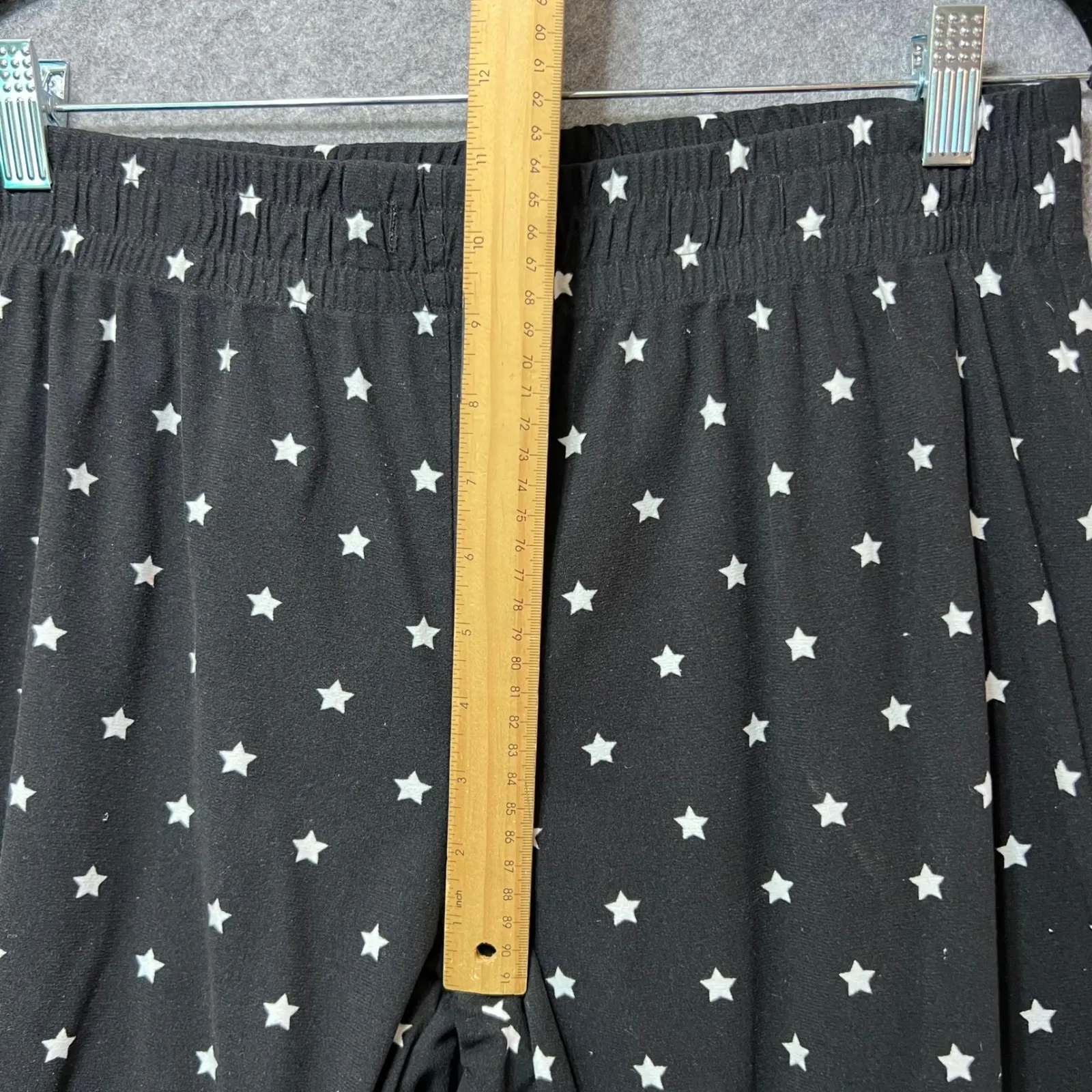 Calvin Klein Sleepwear Black Star Print Pajama Pants Lounge Bottoms Large‎ - Image 3