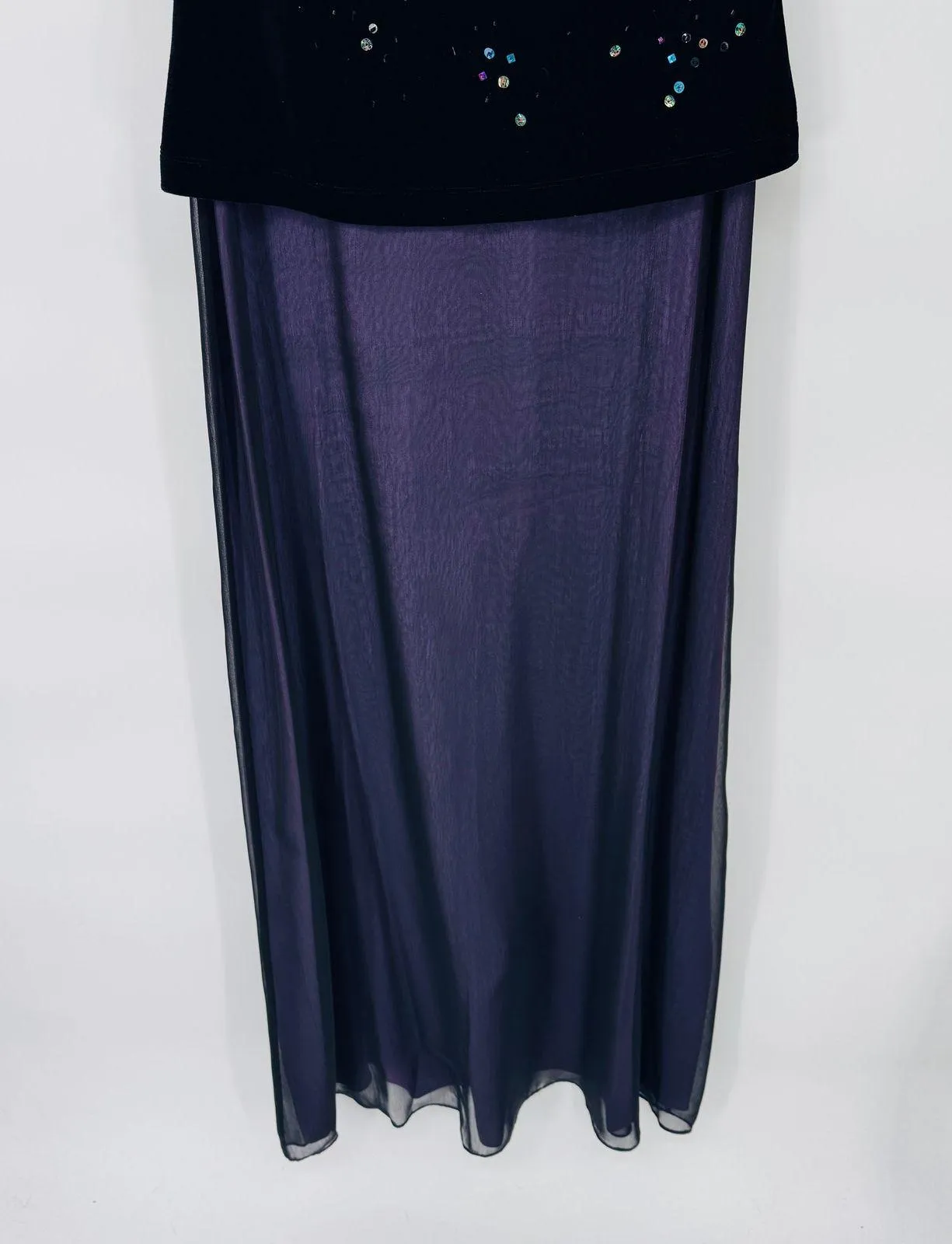 Vintage Y2K J.R. Nites by‎ Caliendo Whimsigoth Fairy Formal Dress Womens 8 Tall Black Size undefined - Image 3