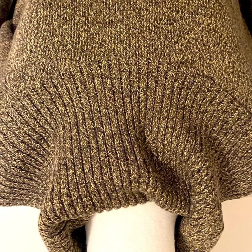 Geoffrey Beene Sport|| Brown/olive green turtleneck sweater - Image 2