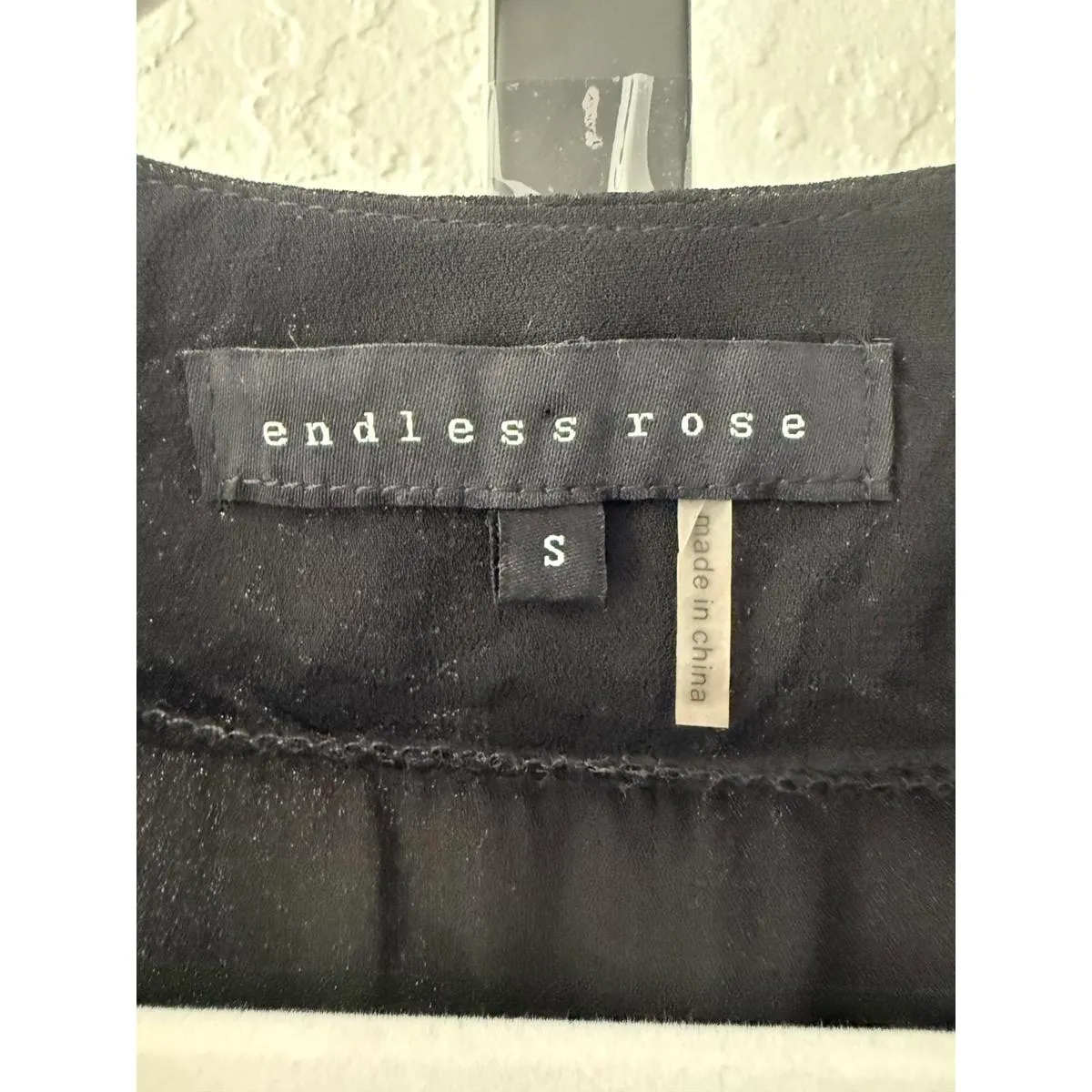 Anthropologie Endless Rose Black and Gold Embroidered Long Sleeve Dress - Image 4